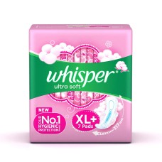 WHISPER ULTRA SOFT PINK XL+ 7 PADS